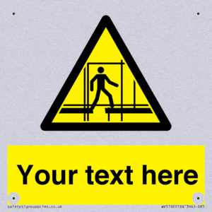 Custom Scaffold Incomplete Sign